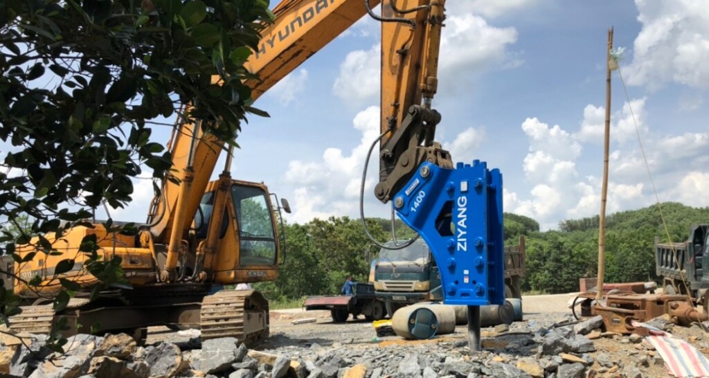 Búa phá đá ZY1400 lắp máy 300
