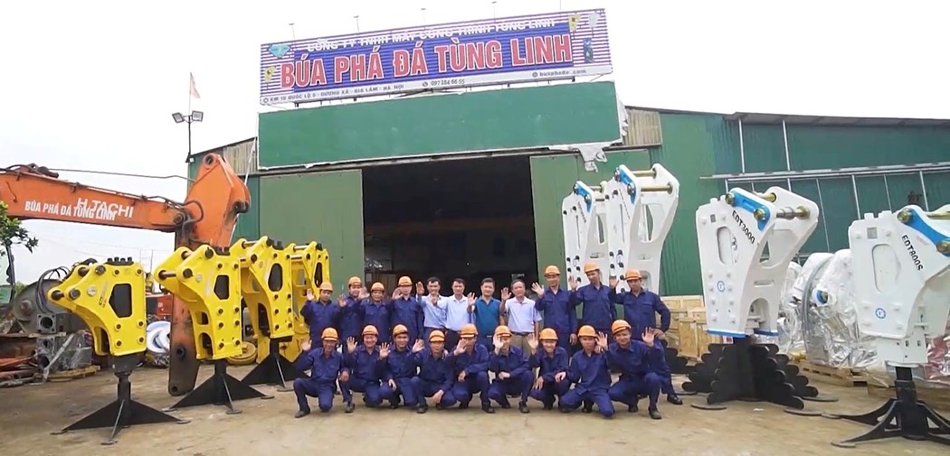 Búa phá đá EDDIE195 10 Công ty búa thủy lực Tùng Linh