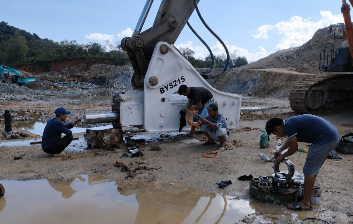 Bảo dưỡng búa phá đá BYS215 
